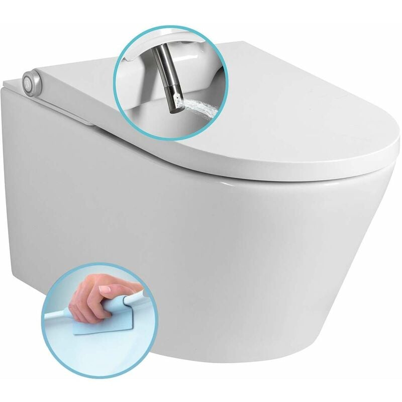 Sapho - Veen Clean - Bidet électronique avec céramique, SoftClose, blanc VE421