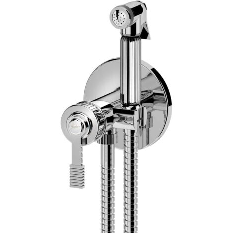 Sapho Versi - Miscelatore ad incasso per bidet, con doccetta e corpo incasso, cromo RV013
