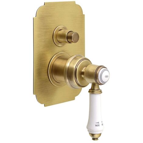 Sapho Vienna - Miscelatore da incasso per doccia con corpo, 2 uscite, bronzo VO042BR