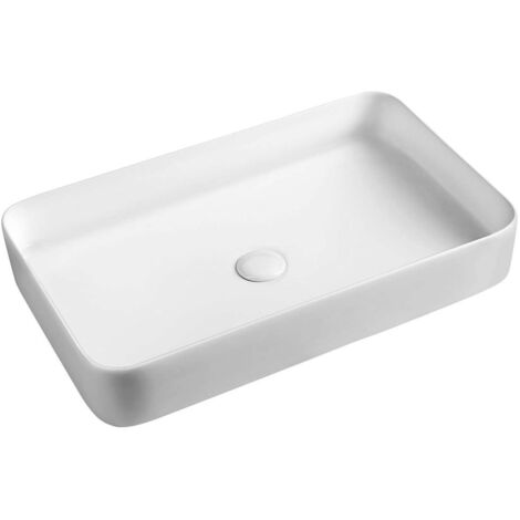 Sapho Waschtische und Waschbecken - Aufsatzwaschbecken 66x41 cm, ohne Überlauf, weiß WH051