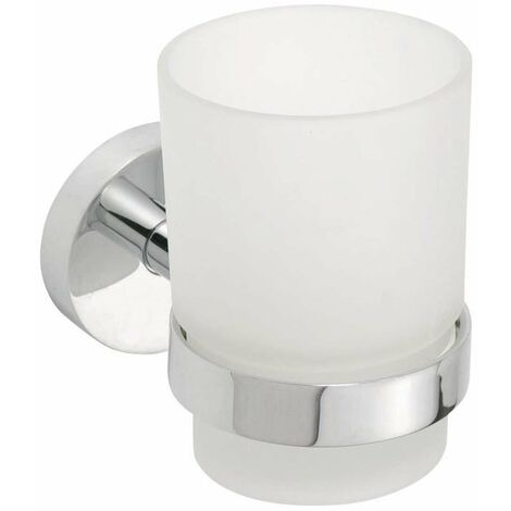 Sapho X-Round - Bicchiere con supporto, cromo XR903