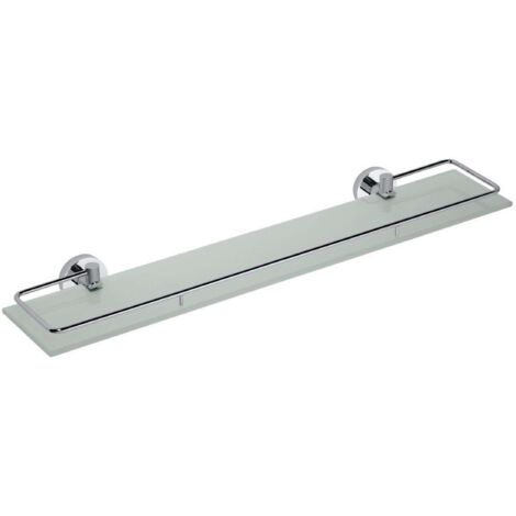 Sapho X-Round - Estante con barrera abatible, longitud 60 cm, vidrio/cromo XR600