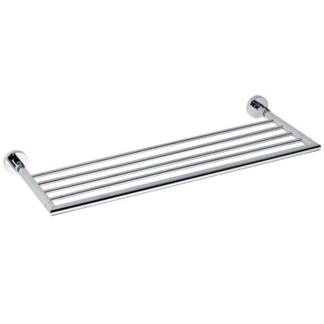 Sapho X-Round - Estante para toallas abatible 66 cm, cromo XR420