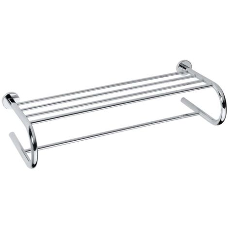 Sapho X-Round - Estante para toallas, longitud 66 cm, cromo XR418