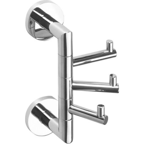 Sapho X-Round - Handtuchhaken, 3-Fach, schwenkbar, verchromt XR211