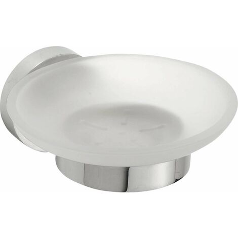 Sapho X-Round - Portasaponetta con attacco, vetro/cromo XR803