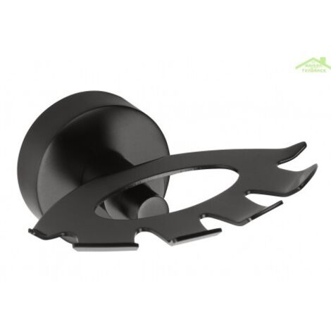 Sapho X-Round - Porte-brosse à dents, noir XR901B