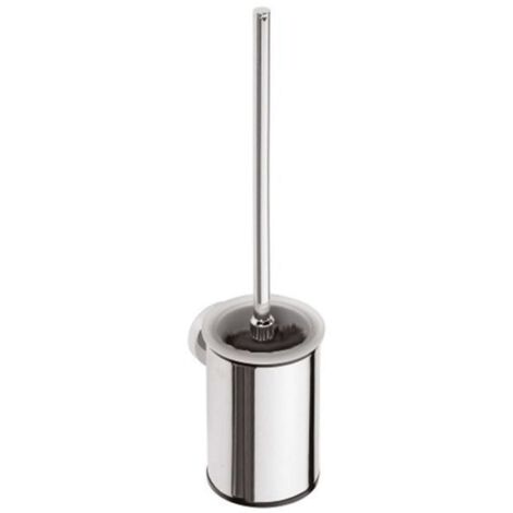 Sapho X-Round - Toilettenbürste mit schwarzer Bürste, verchromt XR305