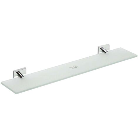 Sapho X-SQUARE - Ablage, Länge 60 cm, Glas / verchromt XQ603