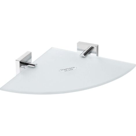 Sapho X-SQUARE - Eckablage, Glas / verchromt XQ604 XQ604