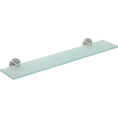 Sapho X-STEEL - Estante, longitud 60 cm, vidrio/acero inoxidable XS601