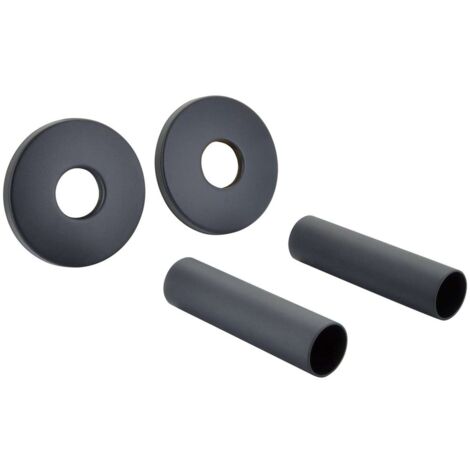 Sapho Zubehör - Abdeckrosetten-Set, rund, schwarz matt CP6135B