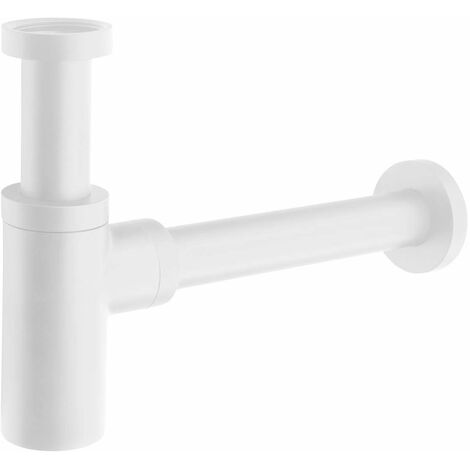 Sapho Zubehör - Waschtischsiphon 1 1/4, Ablauf 32 mm, rund, weiß matt SI514