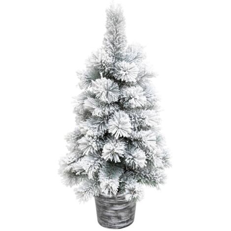 Sapin artificiel floqué Windy Peak H.70cm - Atmosphera créateur d'intérieur