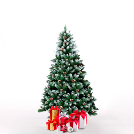 ECOXMAS Sapin de Noël 120 cm artificiel de haute qualité avec décorations Ottawa