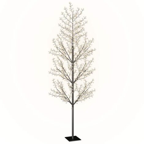 Sapin de Noël 1200 LED blanc chaud Cerisier en fleurs 400 cm