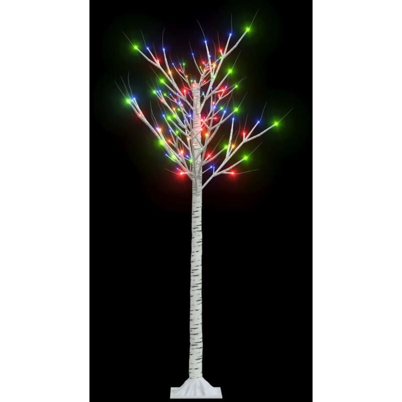 Sapin de Noël 140 LED colorées Saule 1,5 m Int/Ext vidaXL