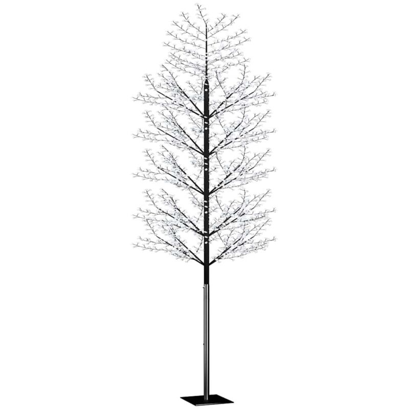 Vidaxl - Sapin de Noël 2000 led blanc froid Cerisier en fleurs 500 cm