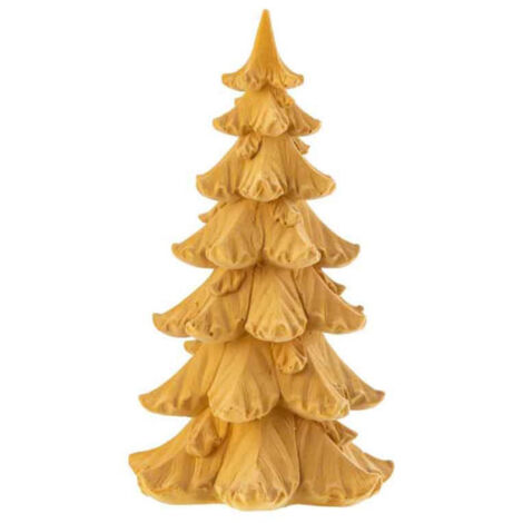 Sapin de Noël à Poser "Christmas" 28cm Ocre