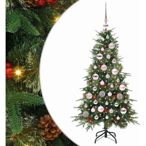 Sapin de Noël  Arbre de Noël Artificiel à Branches Articulées Vert 120 cm