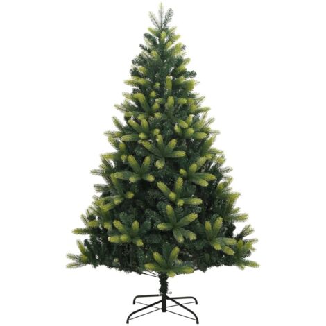 Sapin de Noël  Arbre de Noël artificiel à charnières avec support 240 cm