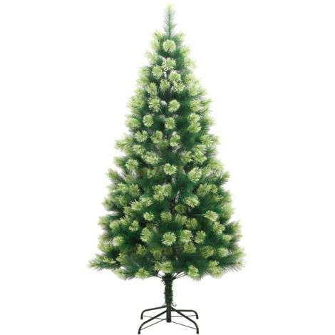 Sapin de Noël  Arbre de Noël artificiel à charnières avec support 240 cm