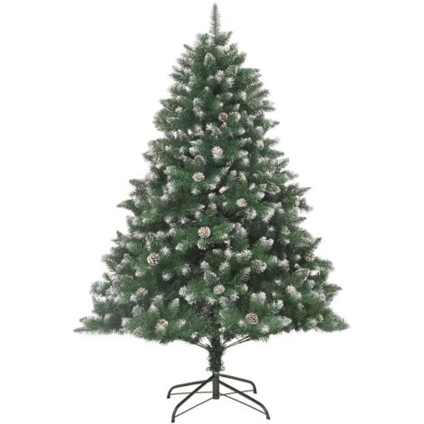 Sapin de Noël  Arbre de Noël artificiel avec support 210 cm PVC