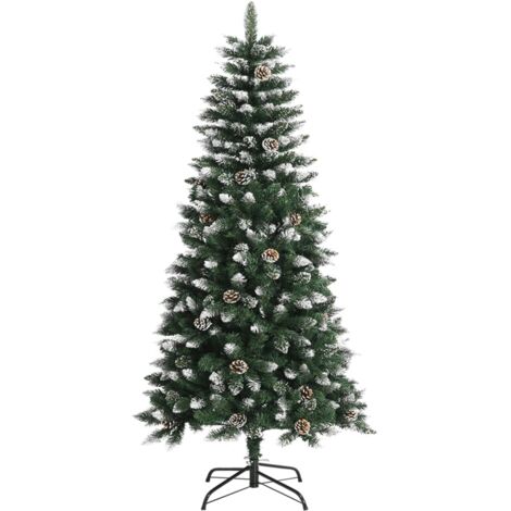 Sapin de Noël  Arbre de Noël artificiel avec support Vert 120 cm PVC