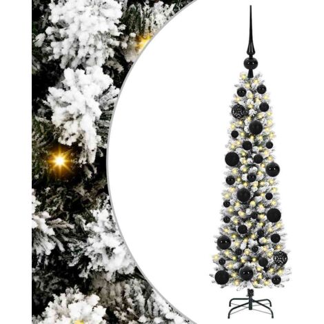 Sapin de Noël  Arbre de Noël artificiel Blanc 120 cm PVC, métal et plastique
