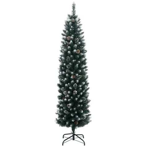 Sapin de Noël  Arbre de Noël artificiel mince 150 LED 120 cm