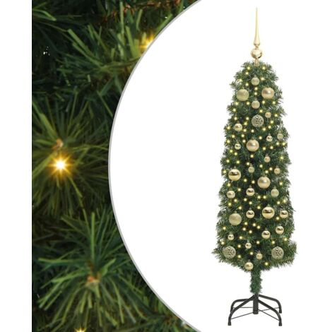 Sapin de Noël  Arbre de Noël artificiel Vert 120 cm PVC et acier et plastique