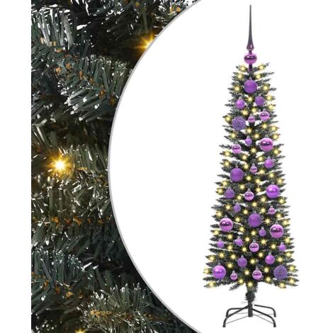 Sapin de Noël  Arbre de Noël artificiel Vert 120 cm PVC, plastique et acier