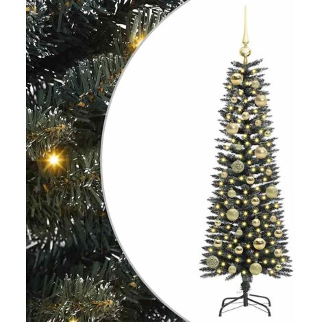 Sapin de Noël  Arbre de Noël artificiel Vert 120 cm PVC, plastique et acier