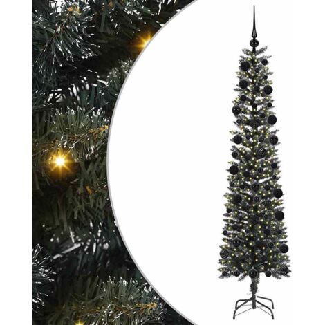Sapin de Noël  Arbre de Noël artificiel Vert 210 cm PVC, plastique et acier