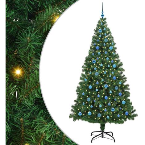 Sapin de Noël  Arbre de Noël artificiel Vert 240 cm PVC, Acier et Plastique
