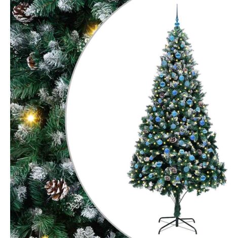 Sapin de Noël  Arbre de Noël artificiel Vert 240 cm PVC, Acier et Plastique