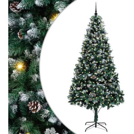 Sapin de Noël  Arbre de Noël artificiel Vert 240 cm PVC, Acier et Plastique