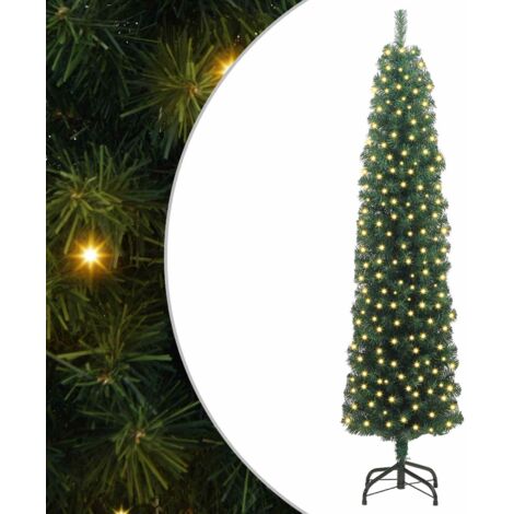 Sapin de Noël  Arbre de Noël artificiel Vert 240 cm PVC et acier et plastique