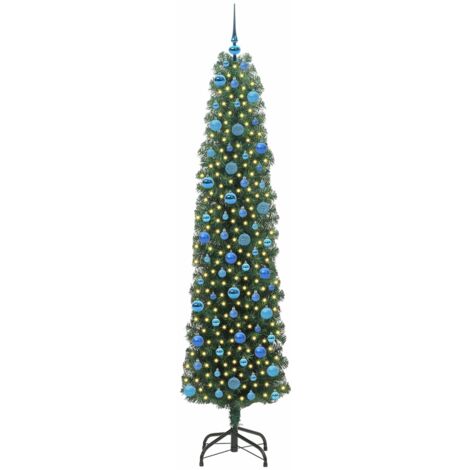 Sapin de Noël  Arbre de Noël artificiel Vert 240 cm PVC et acier et plastique