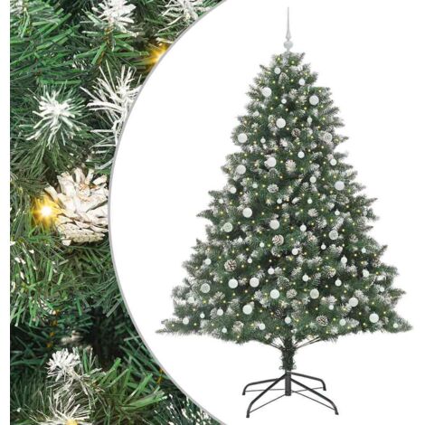Sapin de Noël  Arbre de Noël artificiel Vert 240 cm PVC, plastique et acier