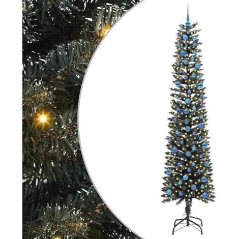 Sapin de Noël  Arbre de Noël artificiel Vert 240 cm PVC, plastique et acier