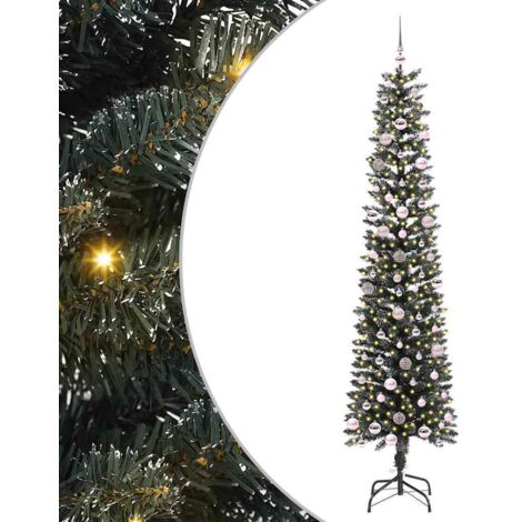 Sapin de Noël  Arbre de Noël artificiel Vert 240 cm PVC, plastique et acier