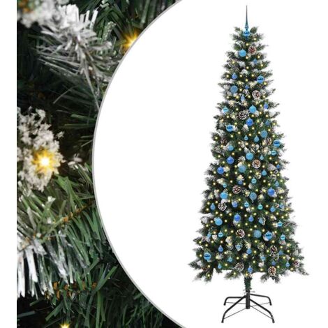 Sapin de Noël  Arbre de Noël artificiel Vert 240 cm PVC, plastique et acier