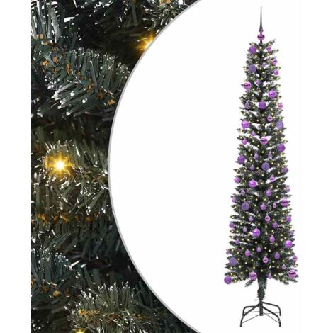 Sapin de Noël  Arbre de Noël artificiel Vert 240 cm PVC, plastique et acier