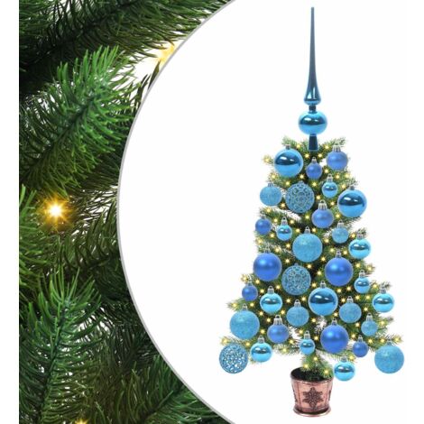 Sapin de Noël  Arbre de Noël avec 150 LED avec support Vert 65 cm PE