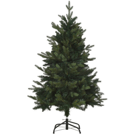 Sapin de Noël artificiel, 1,2 mètre de haut, pieds compris, Ø85 cm x 120 cm, vert