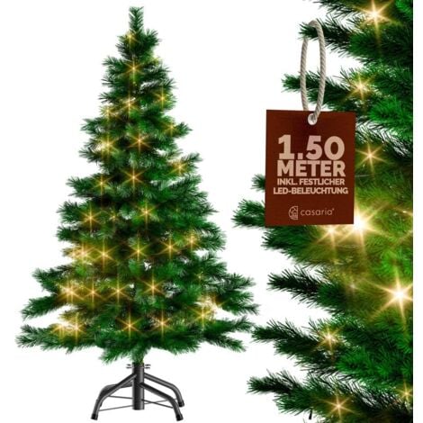 Sapin de Noël artificiel 140-180cm support inclus arbre de noël décoration Standard 150cm (de)