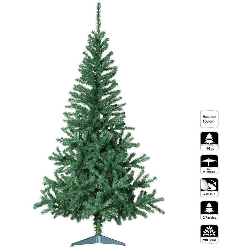 Sapin Essentiel Vert 150 cm - Feeric lights & christmas - Vert