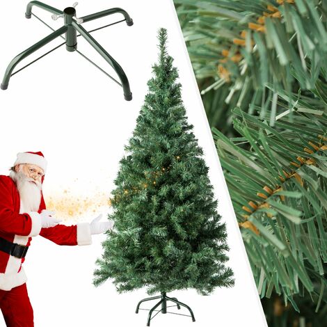 Sapin Artificiel de Noël 150 cm 310 Branches en PVC Vert