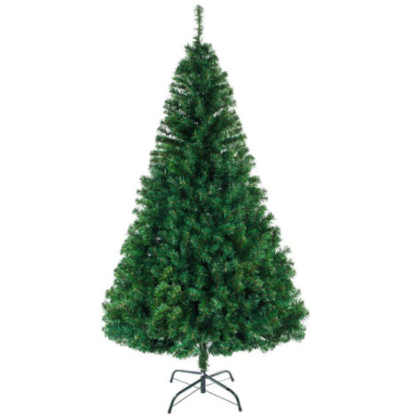Sapin de Noël artificiel 4 FT vert, arbre de Noël non lumineux 230 branches, pied métal stable